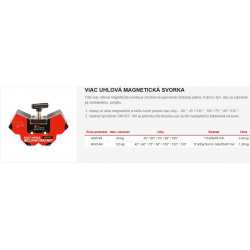 Vypínateľný magnet 90°, 45°/135°, 105°/75°,60°/120° MWC4S
