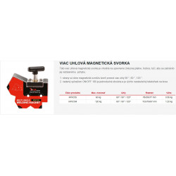 Vypínateľný magnet 90°/60°/120° MWC5S