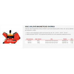 Vypínateľný magnet 90°, 45/135°, 105/75°, 60/120° MWC7S